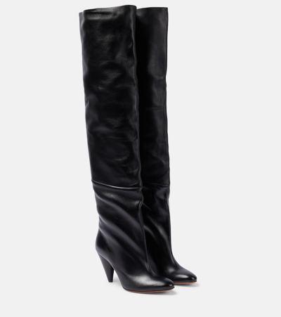 PROENZA SCHOULER CONE LEATHER OVER-THE-KNEE BOOTS