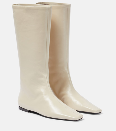 The Row Stiefel Bette Aus Leder In White