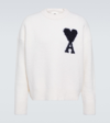Ami Alexandre Mattiussi Wool-blend Sweater In Black