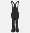 Moncler Half-zip Belted Ski Suit In Black
