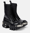 BALENCIAGA BULLDOZER LEATHER ANKLE BOOTS