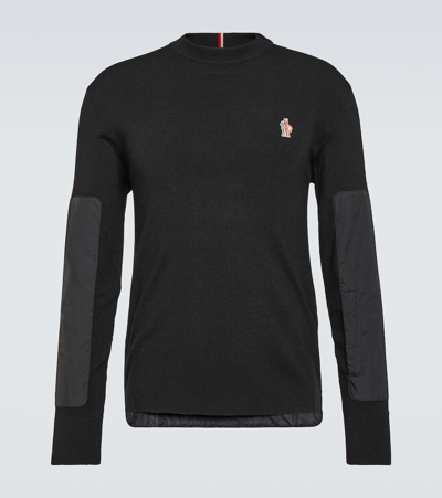 Moncler Grenoble  Tricot Sweater In Black