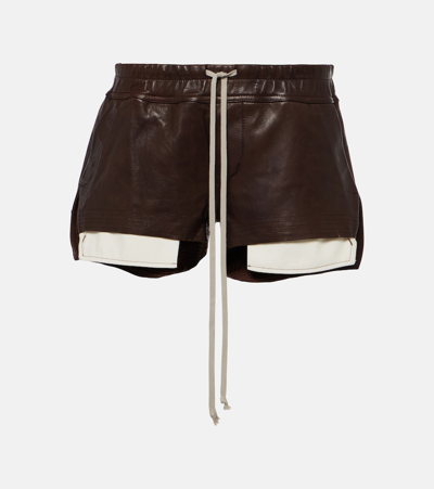 Rick Owens Woman Brown Shorts