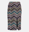 MISSONI ZIG ZAG WOOL-BLEND PENCIL SKIRT