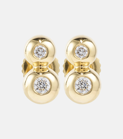 Melissa Kaye Audrey Small 18kt Gold Earrings With Diamonds