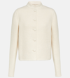 Gabriela Hearst Larrington Brushed Cashmere Single-breasted Jacket In White