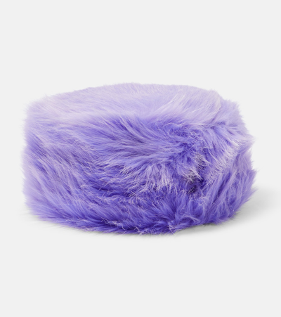 Ruslan Baginskiy Faux Fur Hat In Purple