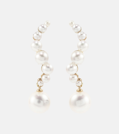 Mateo 14kt Gold Drop Earrings With Pearls