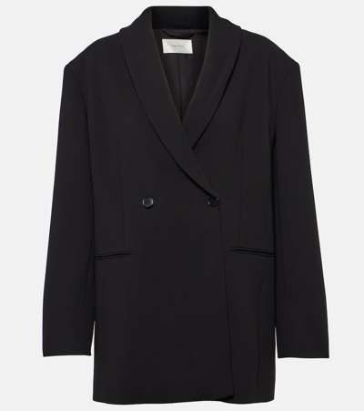 The Row Diomede Wool Jacket In Black