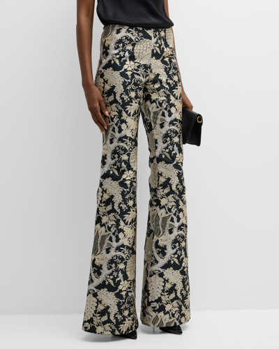 Carolina Herrera Flared Trousers In Multi