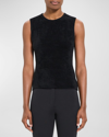 Theory Wool Crewneck Sweater Shell In Black