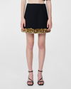 Simkhai Embellished Dua Mini Skirt In Black