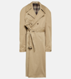 BALENCIAGA COTTON GABARDINE TRENCH COAT