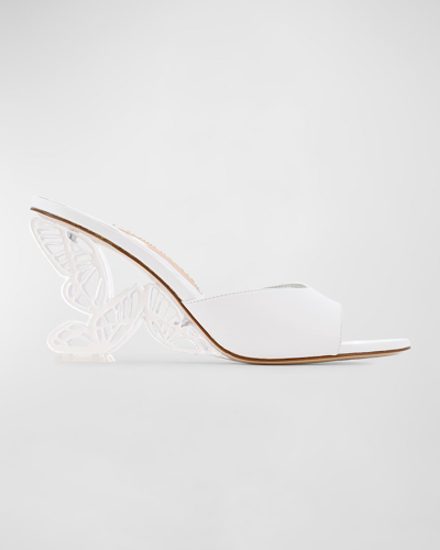 Sophia Webster Women's Paloma Embellished Butterfly Wedge Sandals In Ivory