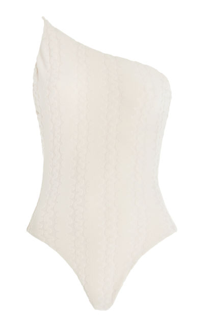 Oas Tuffo One-piece Swimsuit In Ivory