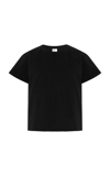 Leset Margo Short-sleeve Cotton Crewneck Tee In Black
