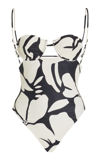 ZIAH DITA CUP-DETAILED CUTOUT ONE-PIECE SWIMSUIT