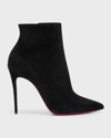 CHRISTIAN LOUBOUTIN SO KATE SUEDE RED SOLE BOOTIES