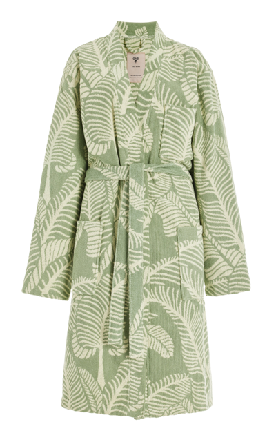 Oas Cotton Terry Bath Dressing Gown In Print