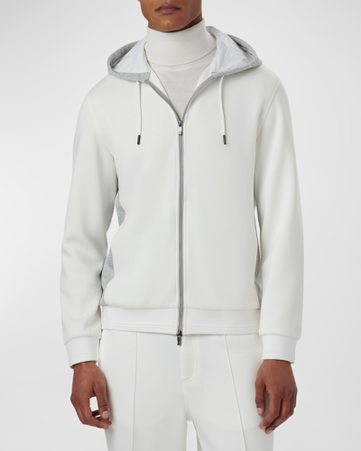 BUGATCHI MEN'S SOFT TOUCH FULL-ZIP HOODED JACKET