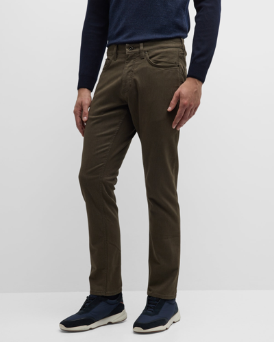 Rodd & Gunn Motion Melange Cotton Stretch Straight Fit Jeans In Nutmeg