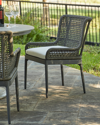 Palecek Somerset Outdoor Side Chair In Gray