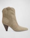 Marc Fisher Ltd Carissa Suede Ankle Boots In Medium Natural