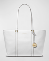 Michael Michael Kors Large Leather Tote Bag In Optic Whit