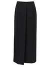 Givenchy Black Wool Blend Skirt In Black