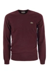 LACOSTE LACOSTE CREW-NECK PULLOVER IN WOOL BLEND