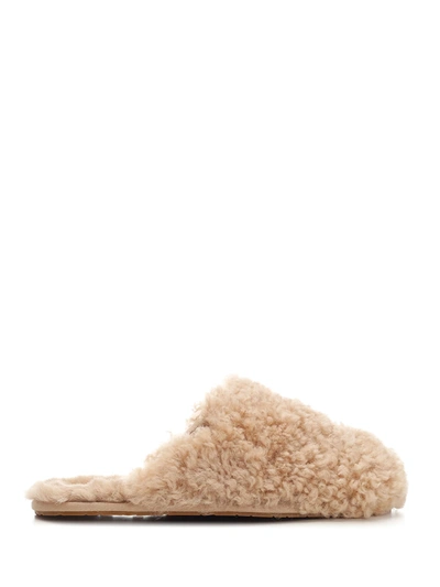 Ugg Sand Maxi Curly Slipper In Beige