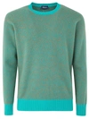 Drumohr Long Sleeve Crew Neck Sweater Clothing In Green