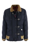 FAY FAY 4 JACKETS - PADDED COAT WITH VELVET COLLAR