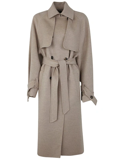 MAX MARA MAX MARA FALCON DOUBLE BREASTED TRENCH COAT CLOTHING