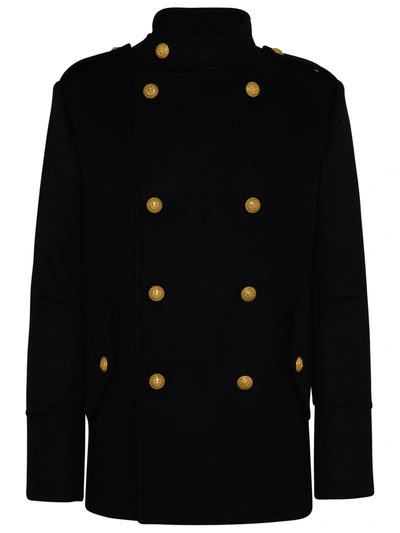 Balmain Cappotto In Black