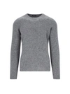 Drumohr Crewneck Cashmere Sweater In Grey