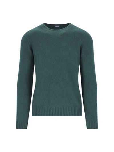 Drumohr Crewneck Wool Sweater In Green