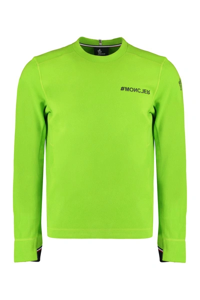 Moncler Grenoble Crewneck Long In Green