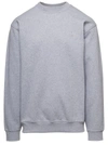 APC 'RENE' GEY  CREWNECK SWEATSHIRT WITH APC X JW ANDERSON EMBROIDERY IN COTTON MAN