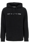 Alyx Studded-logo Detail Hoodie In Black
