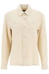 APC 'CHLOE' WOOL AND VISCOSE OVERSHIRT