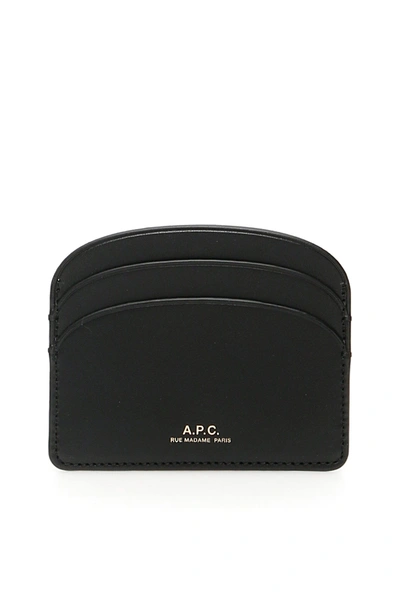 A.p.c. Demi-lune Card Holder In Black