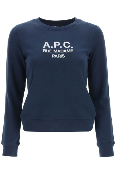 A.P.C. TINA SWEATSHIRT WITH EMBROIDERED LOGO