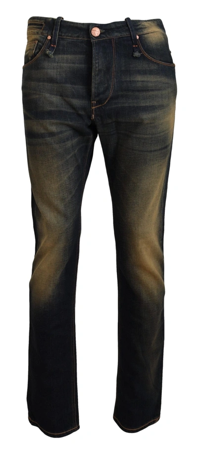 Acht Blue Wash Cotton Denim Slim Fit S Jeans