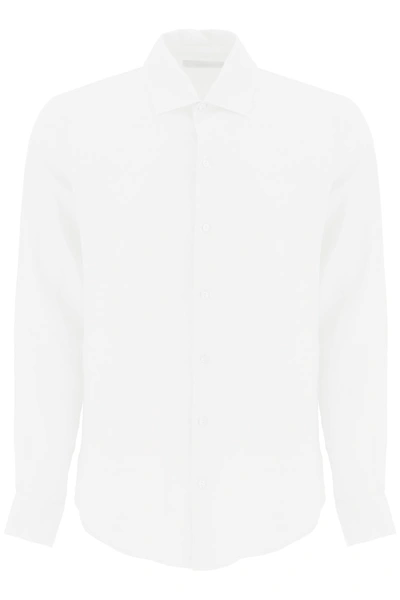 Agnona Classic Linen Shirt In White