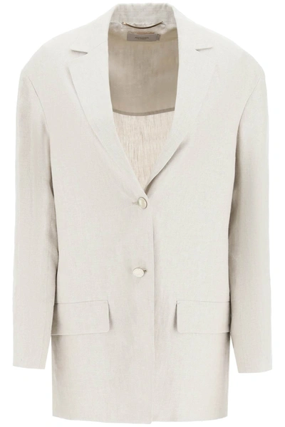 AGNONA LINEN BLAZER