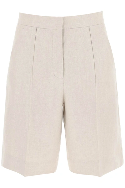 AGNONA LINEN TWILL SHORTS