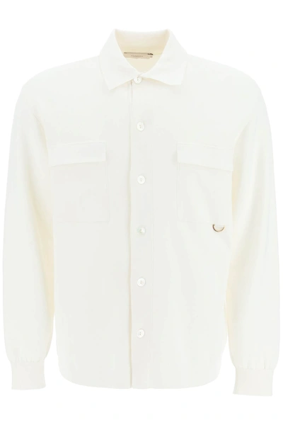 Agnona Soft Silk-blend Shirt In White