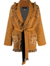 Alanui Cashmere Bandana Cardigan In Honey