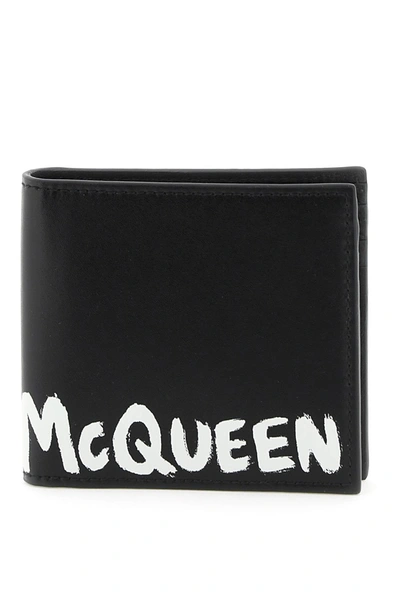 Alexander Mcqueen 'mcqueen Graffiti' Bi-fold Wallet In Mixed Colours